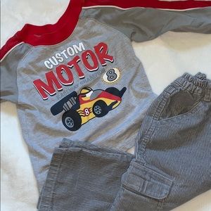 Cradle Tags Long Sleeve Shirt and Pants Outfit